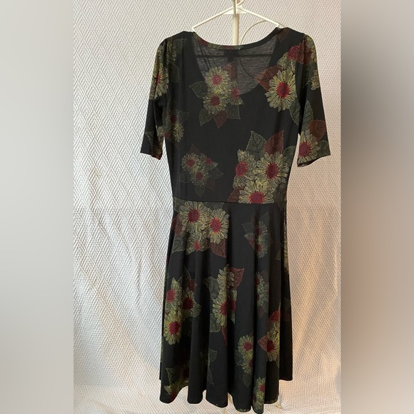LuLaRoe Women’s Nicole Dress Sunflower Large - Picture 4 of 7